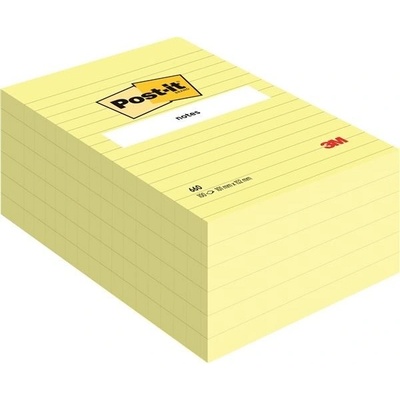 3M Bloček Post-it 102x152 žltý linajkový