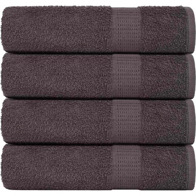 vidaXL Кърпи за баня FROGN 4 бр. Антрацит 100x150 см 360 г/м2 (136690)