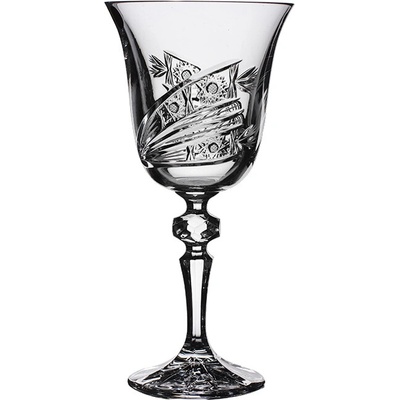 Bohemia Crystal Broušené sklenice Laura na červené víno Brus kometa 6 x 200 ml