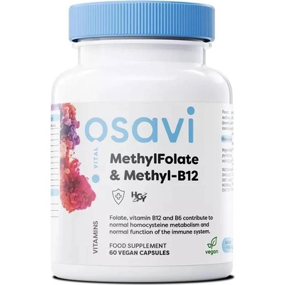 Osavi MethylFolate & Methyl-B12, 60 капсули, Osavi