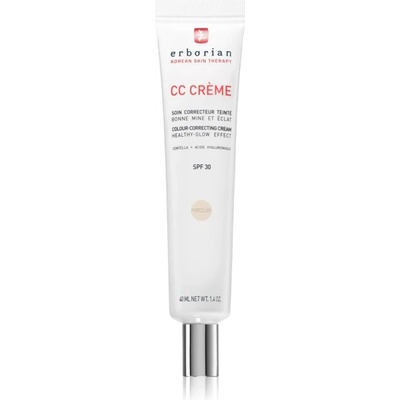 Erborian CC Crème Centella Asiatica CC крем за уеднаквяване тена на лицето SPF 30 цвят Porcelain 40ml