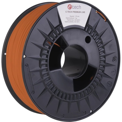 C-Tech Premium Line PETG, žlutooranžová, RAL2000, 1,75mm, 1kg