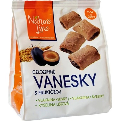 Vanesky celozrn. sušenky s švest. a fruktózou 200 g