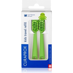 CURAPROX Kids Travel refill сменяеми глави за четка за зъби Green 2 бр