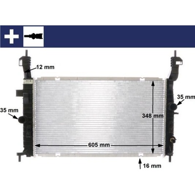 Chladič, chlazení motoru MAHLE CR 2120 000S