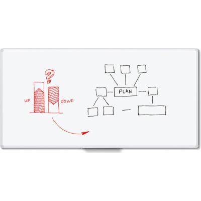 Jansen Display WBNMEL80x160. - melamin, nemagnetický, 1656 x 820 mm