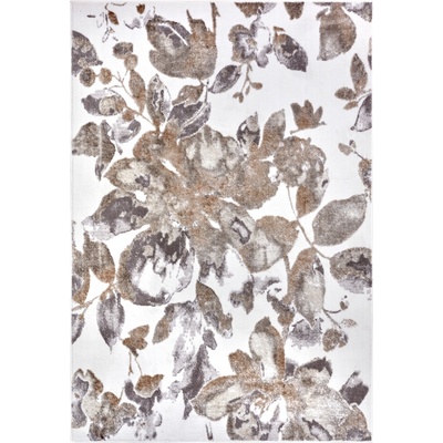 Hanse Home Collection Shine 105922 Floral White Grey Brown Hnedá