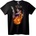 NOONEBRAND Тениска Огнен Ангел - 2XL, Black