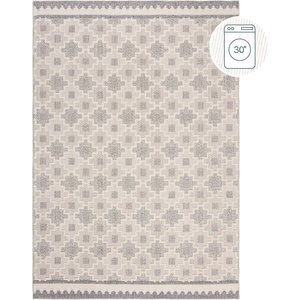 Flair Rugs Сиво-бежов килим подходящ за пране 155x230 cm Graysen - Flair Rugs (503119379102)