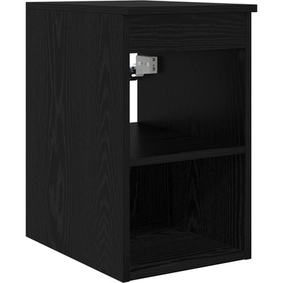 vidaXL Банков шкаф Междинен Черен дъб 30 x 35 x 50 см (890335)