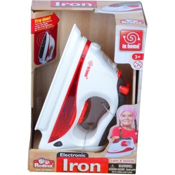 Teddies Žehlička plast 20cm na baterie se světlem se zvukem v krabici