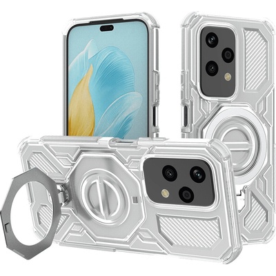 Techsuit – Carbon Shield PRO odolný obal na Honor 200 Lite – bílý transparentní