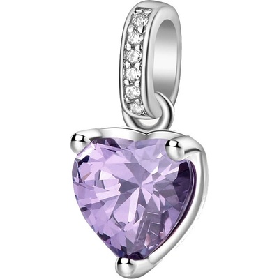 Brosway Stříbrný přívěsek Srdce Fancy Magic Purple FMP28