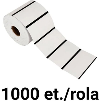 ZINTA Стелажни термо картонени етикети ZINTA 100x38mm, 1000 ет. /ролка (100X38X1000-TAGTH-BM)