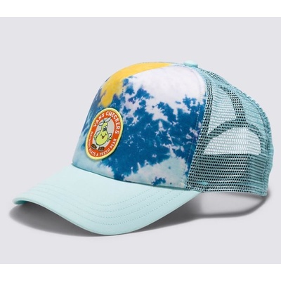 Vans Checkers Curved Bill Trucker blue