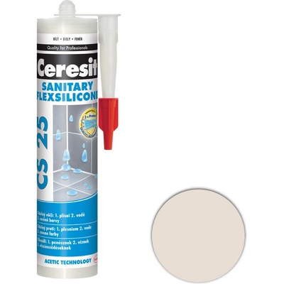 Ceresit CS 25 Sanitárny Silikón 280 g pergamon