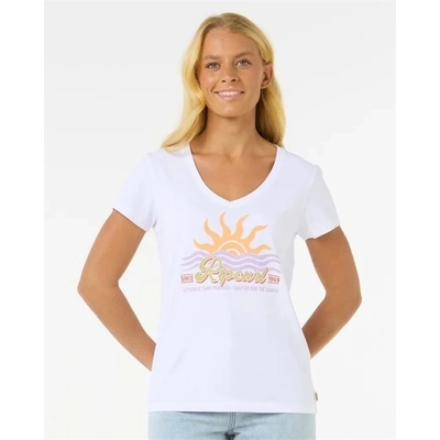 RIP CURL Cala V-Neck Tee White