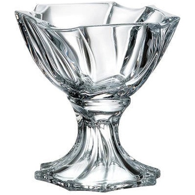 Bohemia Crystal miska na noze Neptune 195 mm