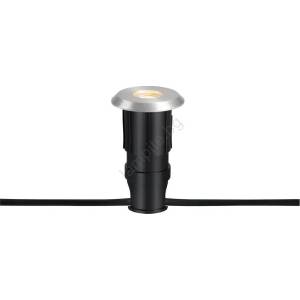 Markslöjd 107717 - LED вградено външно осветително тяло GARDEN24 3W/24V IP44 черно/матов хром (ML1709)