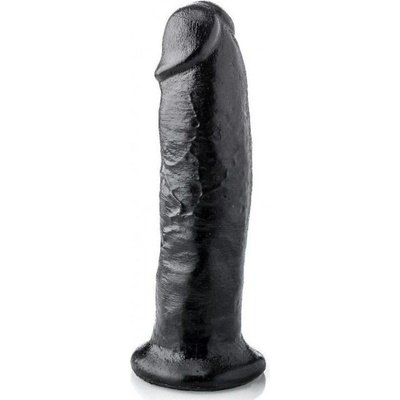 HardToys Kurtis čierne vinylové dildo 25 x 6 cm
