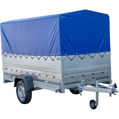 UNITRAILER GARDEN 264/R KIPP s bočnicemi BIS, rámem H-800 a modrým krytem