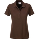 James & Nicholson polokošeľa z biobavlny 8009 Hnědá