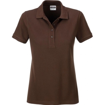 James & Nicholson polokošeľa z biobavlny 8009 Hnědá