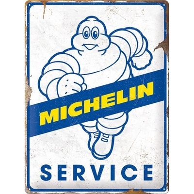 Postershop Plechová cedule: Michelin - Service - 40x30 cm