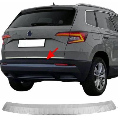 Nerez leštený kryt hornej hrany zadného nárazníka Omtec Škoda Karoq 2017+