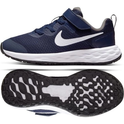 Nike Revolution 6 Next Nature (PSV) midnight navy/white/pewter modrá
