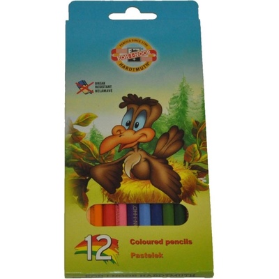 Цветни моливи Кохинор 12цв. дълги 3552 птици