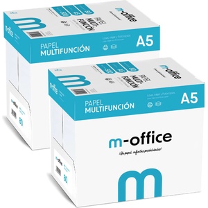 OFITURIA A5 Paper 80g 8 Pack of 500 Sheets Multifunction Paper for Inkjet and Laser Printers A5 Sheets 148 x 210mm Ideal for Office and Home m-office (5000 Sheets) - COM0593 (COM0593)