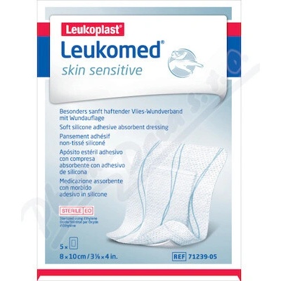 Leukomed Skin Sensitive netk.textília 8 x 10 cm 5 ks