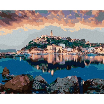 Zuty Malování Podle Čísel Město Vrbník 80 x 100 cm Plátno Rám