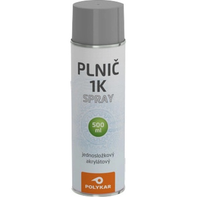 Polykar 1K plnič jednosložkový akrylátový ve spreji, šedý, 500 ml