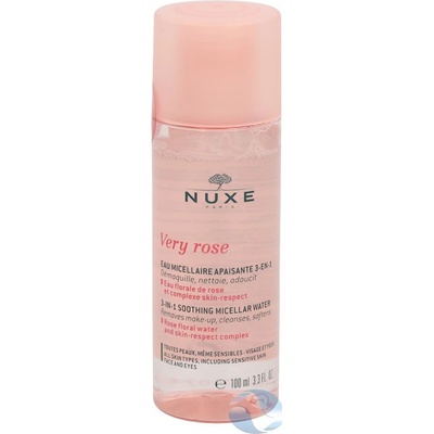 Nuxe Very Rose 3-In-1 Soothing zklidňující čisticí a odličovací micelární voda 100 ml