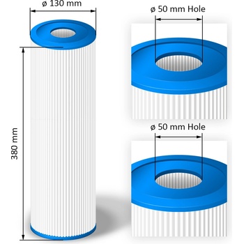 Crystalline Pool Spa Filter Filtrační kartuše SC810