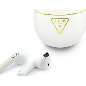 CG Mobile Guess Gold Line Triangle TWS white (GUTWSA15HETH) Слушалки