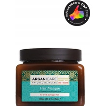 Arganicare Argan Oil & Shea Butter Hair Masque hydratačná a vyživujúca maska pre suché a poškodené vlasy 500 ml
