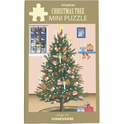 ViSSEVASSE Mini Glowing Christmas Tree hnědá barva papír 42 dílků