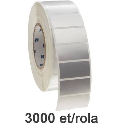 ZINTA Самозалепващи pe етикети zinta 35х25 мм, 3000 ет. /ролка, сребърни (35x25x3000-pe-silver)
