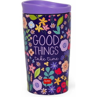 Legami Hot & Cold Vakuový termohrnek 275 ml Flowers
