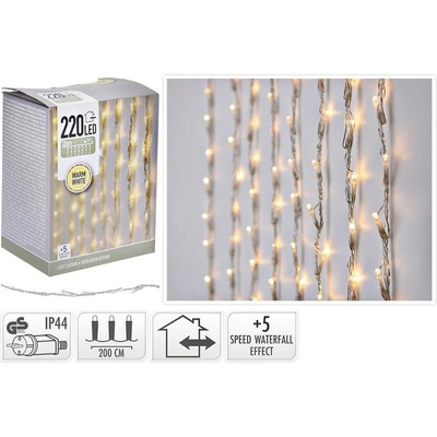 HOMESTYLING HOMESTYLING Světelný řetěz VODOPÁD teplá bílá 220 LED 2 m KO-AX8405800 KO-AX8405800
