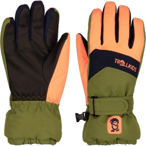 Trollkids Детски ръкавици Trollkids Kid's Rauland Glove - Spruce Green / Navy / Vivid Orange - размер 4 (202-7802-0711)