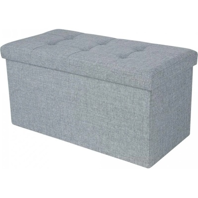 DOCHTMANN, Taburet s úložným prostorem, světle šedý, 76x38x38cm – Zboží Mobilmania