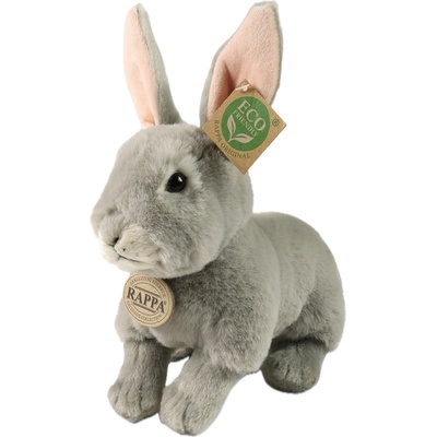 Rappa Плюшена играчка Rappa Soft Collection - Сиво зайче, седяща, 23 cm (250826)