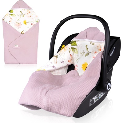 Lionelo Travel Swaddle Blanket Pink Flower
