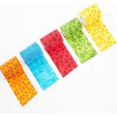 KRUUSE Obinadlo elast. Fun-Flex Care 10 cm x 4,5 m Mix barev 10 ks