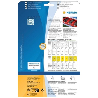 HERMA Самозалепващи се етикети, бели, водоустойчиви, диаметъ (1540100133)