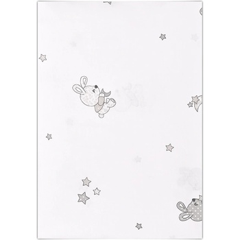 Lorelli Чаршаф от ранфорс Lorelli - Little Rabbits, 150 x 100 cm, Сив (20051326601)